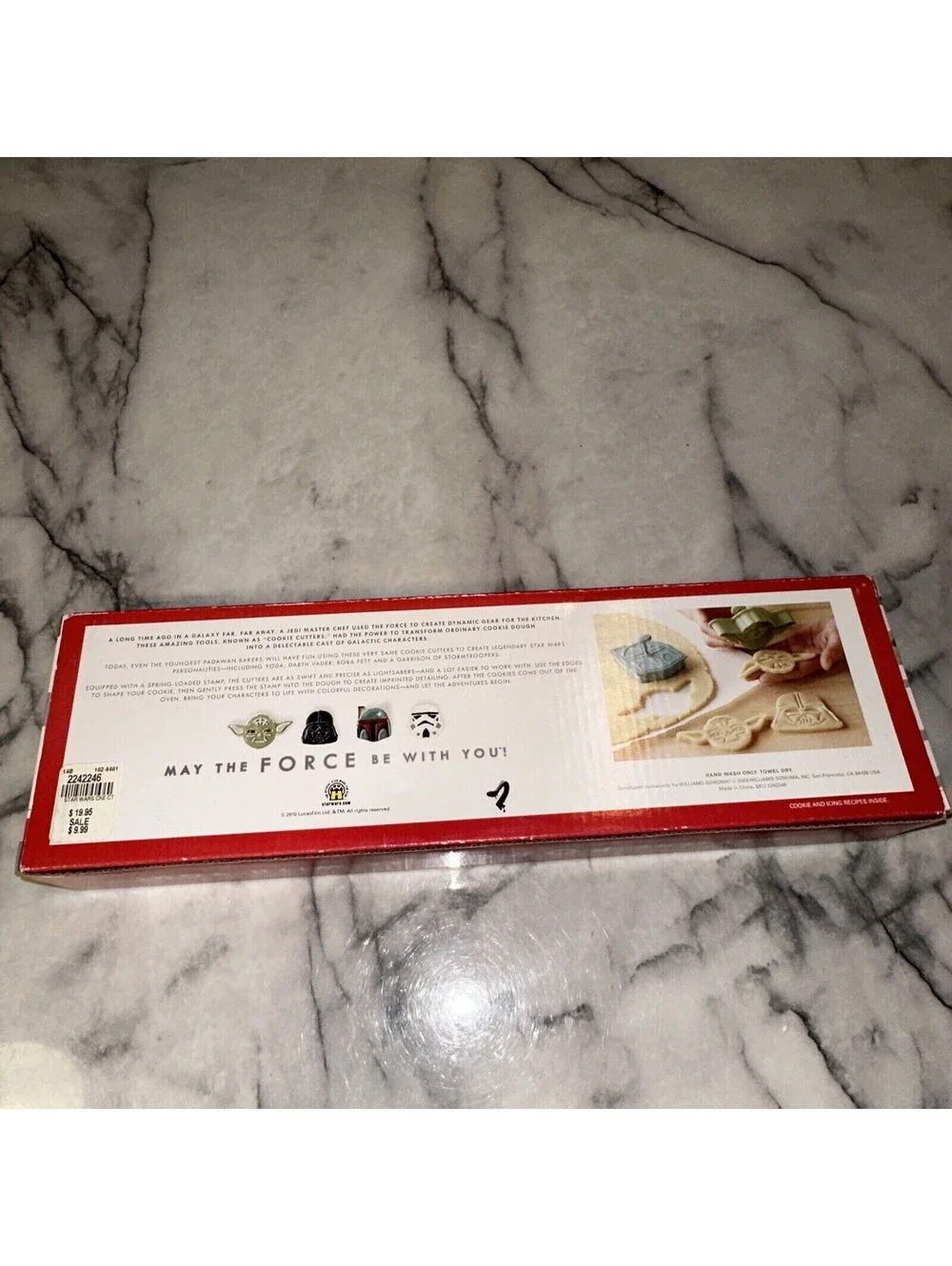 NEW 4 Williams Sonoma Star Wars Cookie Cutters NIB Yoda Darth Vader Stormtrooper